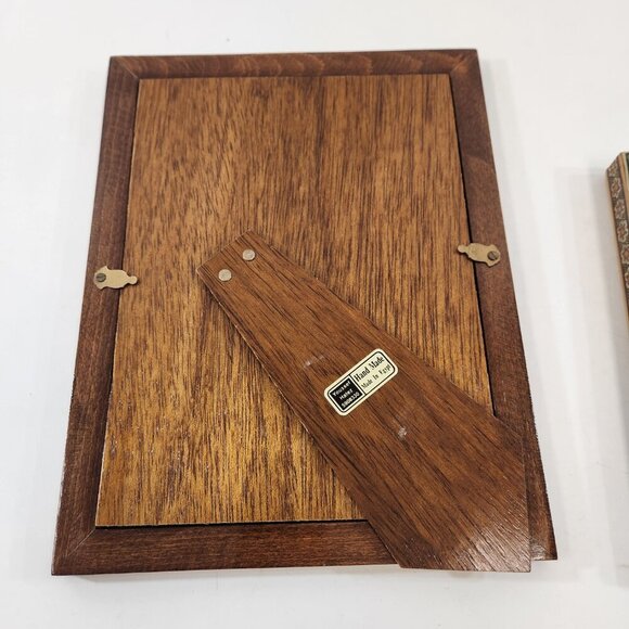 Vintage Marquetry Inlay Picture Frames Bundle of 2 - Picture 10 of 16